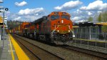 BNSF 3841 Leads an Intermodal Train